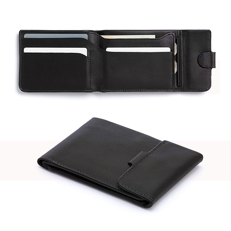 Minimalist 2021 Slim Leather Coin trifold wallet Men,high quality genuine Leather Wallet credit