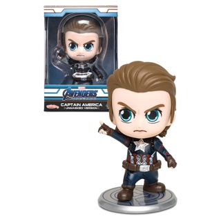 Hottoys COSBABY Avengers: Endgame Captain America (Unmasked Version) โมเดล ฟิกเกอร์ กัปตันอเมริกา คอสเบบี้