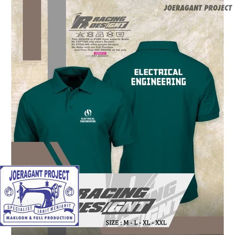 เสื้อโปโล/เสื้อโปโล วิศวกรรมไฟฟ้า ล่าสุด Distro JP