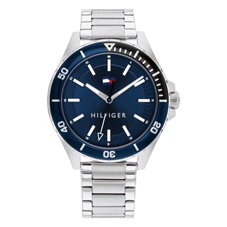 TOMMY HILFIGER Logan รุ่นTH1792012 นาฬิกาข้อมือผู้ชาย สายสแตนเลส สีเงิน หน้าปัด 43 มม.