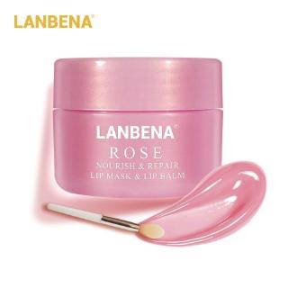 Lanbena Lip Sleeping Mask เรียบเนียน ขนาด 20 กรัม ผลิตภัณฑ์ ทรีสเมนต์บำรุงริวฝีปากสูตรเข้มข้น