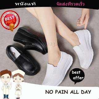 2020 New White Nurse Shoes Women Soft Bottom Thick Bottom Heightened Work Shoes Black Shoes