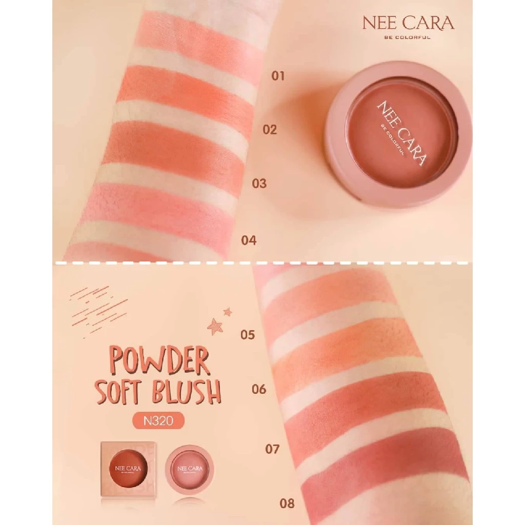 Nee Cara Powder Soft Blush N320 บลัชออนเนื้อฝุ่นนุ่ม thumbnail 6
