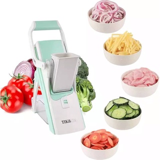 เครื่องหั่นผัก 5in1 Multifunctional manual slicerใบมีด5แบบ เครื่องหั่นเนื้อ เครื่องสไลด์ผัก หั่นบาง หั่นกลม หั่นยาว