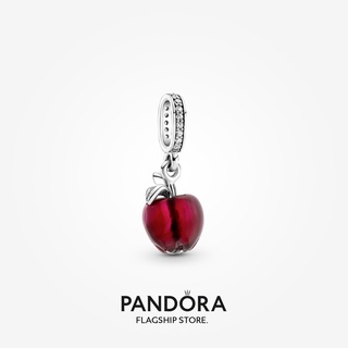 Pandora จี้แก้วมัราโน่ รูปแอปเปิ้ล สีแดง ของขวัญวันเกิด สําหรับสุภาพสตรี p825