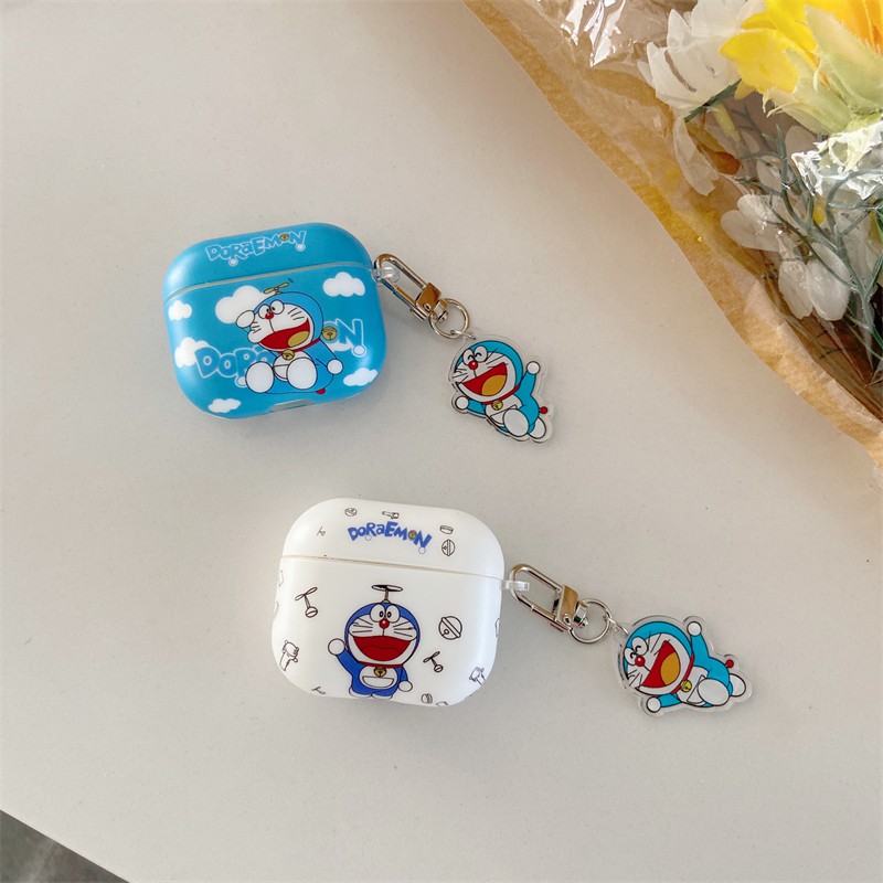 เคสแข็ง เคส Airpods Pro2 Airpods Pro AirPods3 AirPods Gen3 Airpods2 Fashion Cute Cartoon โดเรม่อน Doraemon โดราเอมอน Protective Hard Case
