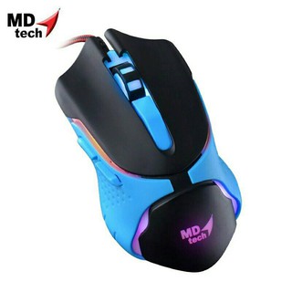 Mouse USB Optical BC-86 MD-Tech สีฟ้า