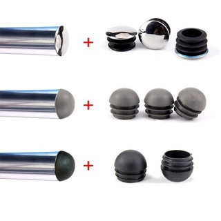 10pcs Plastic tube Insert plug Round Steel pipe End Blanking Caps non slip furniture chair leg dust cover pads floor pro