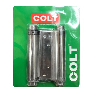 Chaixing Home  บานพับประตูสปริงสเตนเลส 304 (2 หน้า) COLT รุ่น 2 ขนาด 4 นิ้ว (แพ็ค 2 ชิ้น) สีสเตนเลส