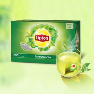 ชาเขียวลิปตัน Lipton Pure Green Tea 50ซอง(Tea Bags )