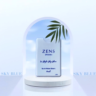 Zens 24Hours น้ำหอมผู้ชาย ขนาดพกพา10 ml. กลิ่นสกายบลู (Eau De Parfum) ติดทนนาน 24ชั่วโมง