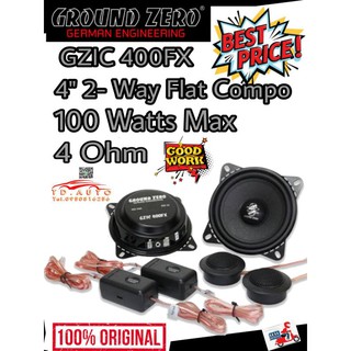 Ground Zero GZIC  400FX ลำโพงแยกชิ้นขนาด 4" สัญชาติเยอรมัน