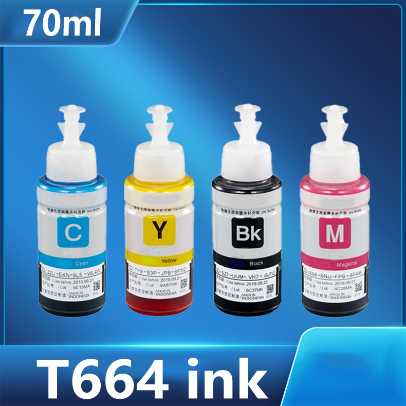 หมึกเติม Epson T664 664 หมึกสำหรับ Epson L120 L110 L210 L220 L300 L310 L360 L380 L565 L3100 L366 L455 L550 L555 L566