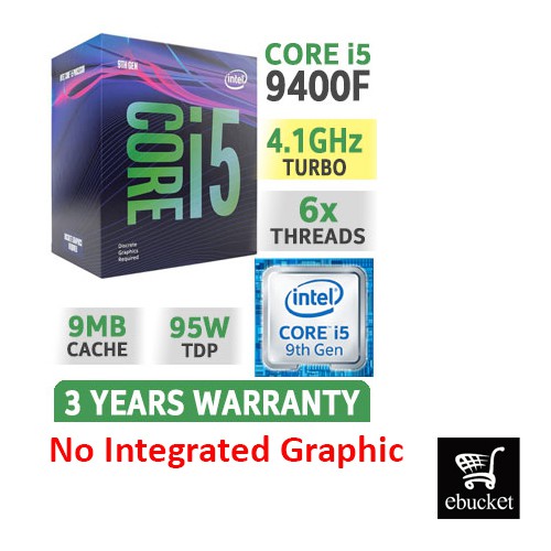 โปรเซสเซอร ์ Intel Core I5-9400F / I5-9400