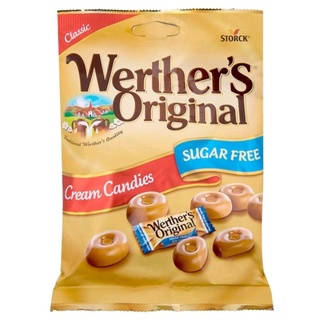 เวอร์เธอร์ ลูกอมรสเนย สูตรปราศจากน้ำตาล Werthers Original Cream Candy Sugar Free 70g