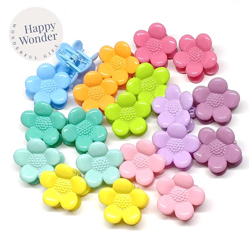 2 ชิ้น กิ๊บติดผม ดอกไม้ 2.2 cm กิ๊บหนีบผม กิ๊บติดผม น้ำหนักเบา สีสวย ติดผมเปียน่ารัก