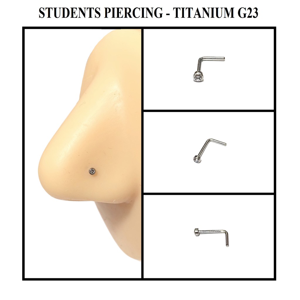 คุณภาพสูง TITANIUM G23 NOSE RINGS - G23 TITANIUM NOSE RINGS