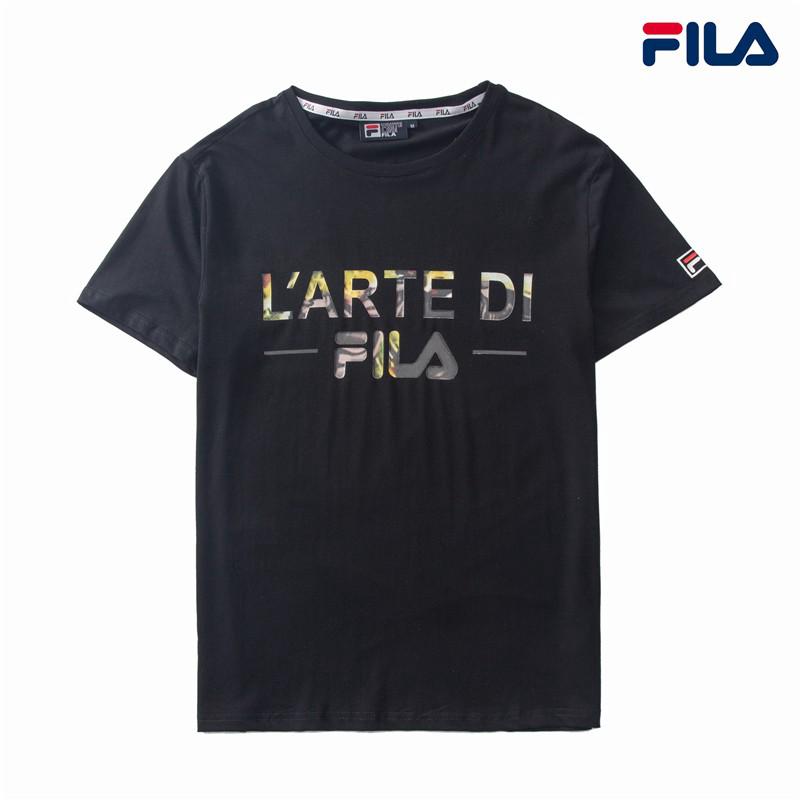 FILA Original tshirt black and white Tee High quality Unisex tshirt men women