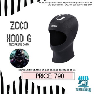 Zcco Hood G หมวกดำน้ำ เนื้อผ้า Neoprene 5mm กันแดด กันหนาว พร้อมส่ง