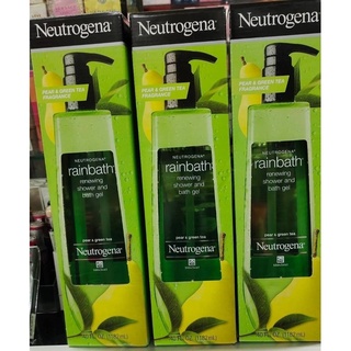 Neutrogena Rainbath Renewing Shower and Bath Gel Pear &amp; Green Tea 40 fl.oz (1182 ml.) สีเขียว