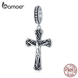 Bamoer Jesus Cross จี้สร้อยคอเงินแท้ 925