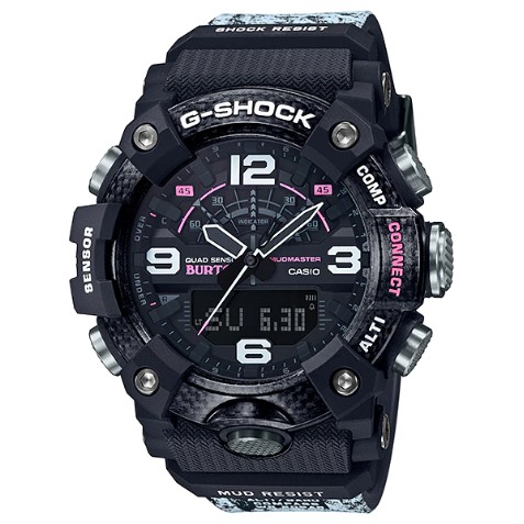Casio G-Shock นาฬิกาข้อมือผู้ชาย สายเรซิ่น รุ่น GG-B100BTN,GG-B100BTN-1A BURTON LIMITED EDITION - สีดำ