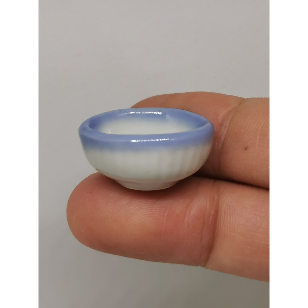 ชามเซรามิค ชามจิ๋ว ถ้วยจิ๋ว สีขาวขอบฟ้า ชาม ถ้วย ชามเซรามิคจิ๋ว #ของจิ๋ว #ของตกแต่ง ราคา ถูกที่สุด ดีลบีเคเค แกลเลอรีภาพที่ 3
