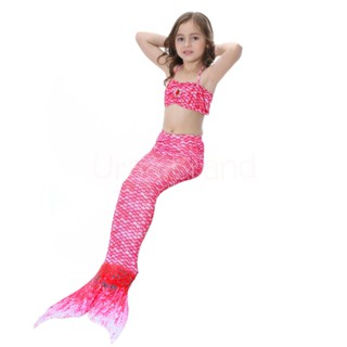 โค้ด URAA10NV ลด10% เมื่อซื้อ 999บ.  &lt; ส่งฟรี/พร้อมส่ง &gt; ชุดนางเงือก  Mermaid Swiming เซ็ท 3 ชิ้น รุ่น Super Dot (Pink)