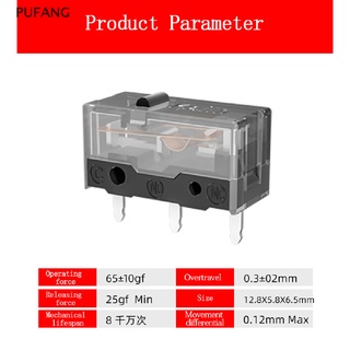 Pufang GM8.0 Kailh ไมโครสวิตช์ 80 เมตร สําหรับเล่นเกม 2 ชิ้น