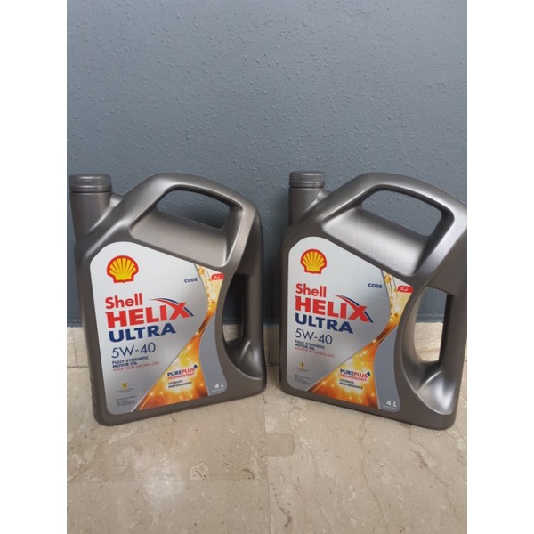 น้ํามันเครื่องสังเคราะห์แท้ Shell Helix Ultra 5W-40 (4L) 5W40