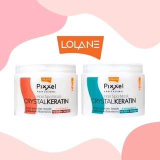 💈นาบิวตี้💈 Lolane Pixxel Hair Spa Mask Crystal Keratin โลแลน พิกเซลล์ แฮร์ สปา มาส์ก 450ml.