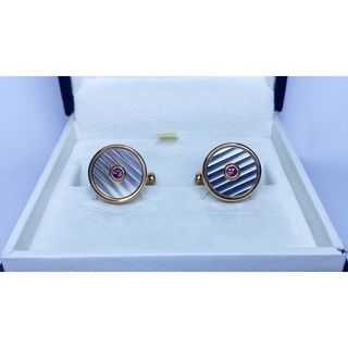 [มือสอง แท้] คัฟลิ้งค์ Cufflinks Mont Blanc พร้อมกล่องและใบรับประกัน เหมาะกับเป็นของขวัญ