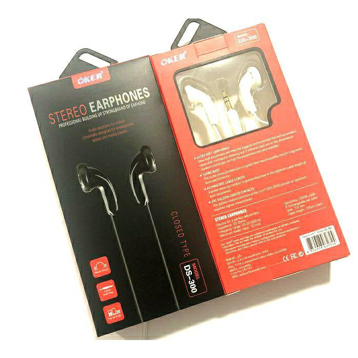 OKER Stereo Earphones หูฟัง รุ่น DS-300 (สีดำ)