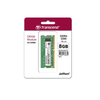 Transcend RAM-Memory DDR4-3200 SO-DIMM 8GB : Transcend - รับประกันตลอดอายุการใช้งาน - มีใบกำกับภาษี-JM3200HSG-8G