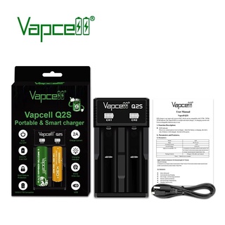 เครื่องชาร์จถ่าน Vapcell Q2s ชาร์จ18650 , 21700 , 26650