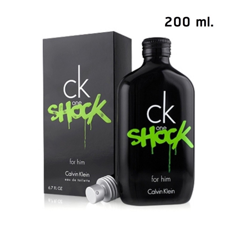 CK One Shock for Him EDT  200 ml. กล่องซีล (ของแท้ 100%)