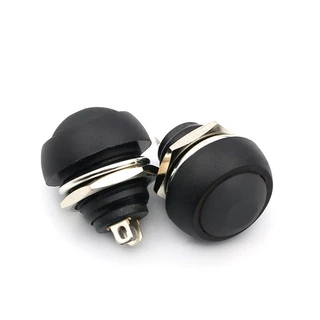 สวิตช์กดติด ปล่อยดับ PBS-33b 2Pin Mini Switch 12mm 1A 250V ACWaterproof momentary Push button Switch Non-locking