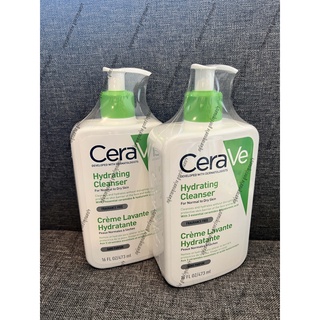 [ของแท้/พร้อมส่ง] เซราวี CERAVE Hydrating Cleanser ทำความสะอาดผิวหน้าและผิวกาย สำหรับผิวธรรมดา-ผิวแห้ง 473ml.