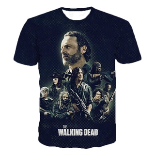 เสื้อยืดคอกลม แขนสั้น พิมพ์ลาย The Walking Dead 3D สไตล์ฮิปฮอป ฮาราจูกุ แฟชั่นยอดนิยม สําหรับผู้ชาย และผู้หญิง 2022