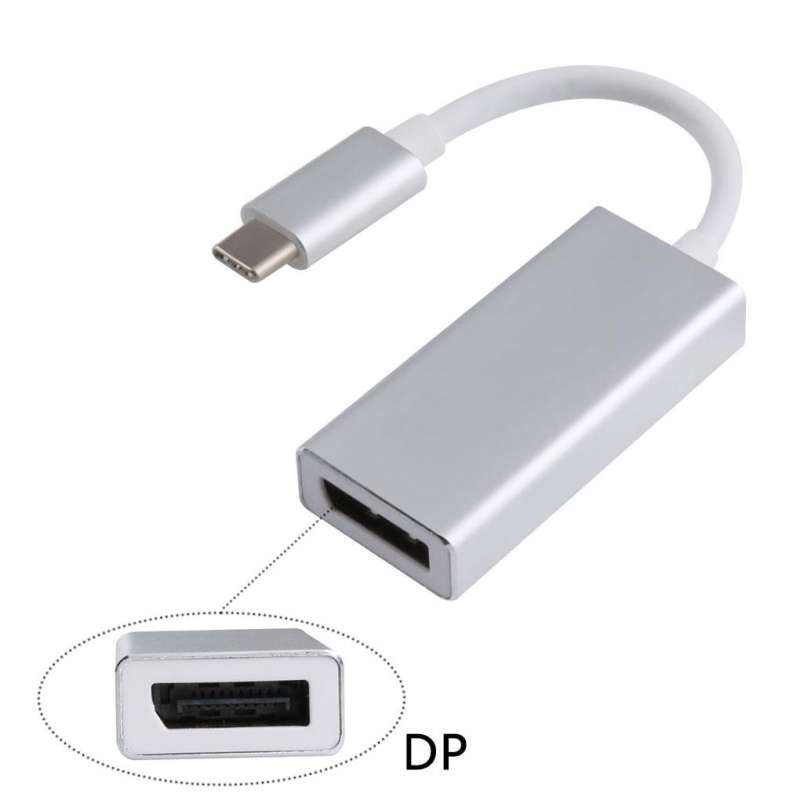 ลดราคา USB-C Type C To Displayport USB 3.1 To DP Female HDTV Output Adapter #ค้นหาเพิ่มเติม สายต่อจอ Monito HDMI High Speed HDTV Lightning