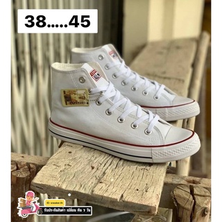 🚩50% OFF🚩 รองเท้า All Star Size.36-45 มี 6 สี   รองเท้าผ้าใบหุ้มข้อ รองเท้า