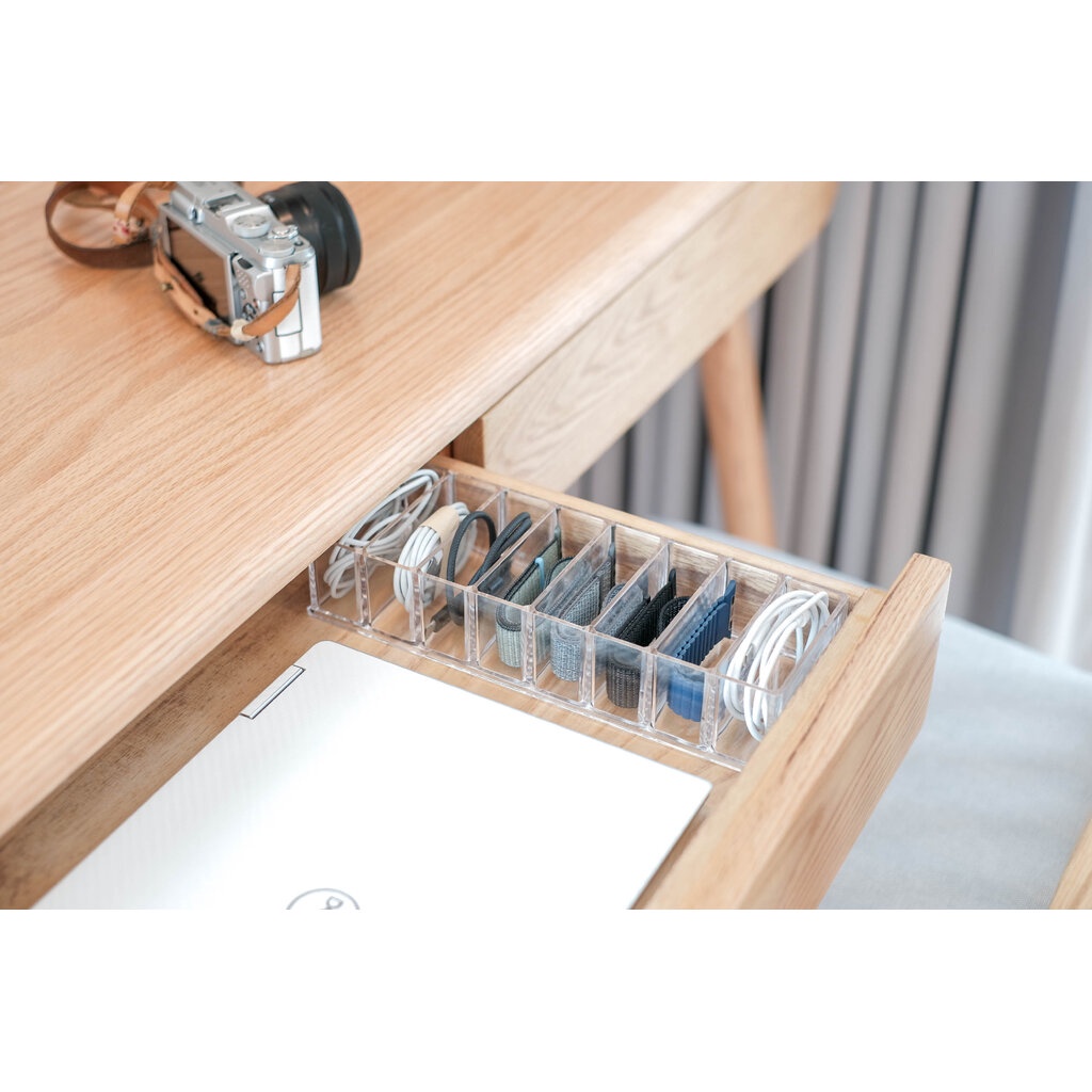 Omocha | Cable storage กล่องจัดระเบียบ กล่องเก็บสายไฟ กล่องอะคริลิคเก็บสายชาร์จ