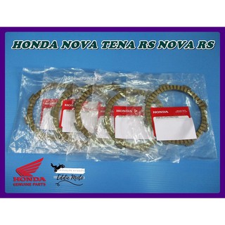 HONDA NOVA TENA RS NOVA RS CLUTCH PLATE FRICTION SET "GENUINE PARTS" (5 PCS.) // แผ่นคลัซ ผ้าคลัทช์ 5 แผ่น โนวา (แท้)