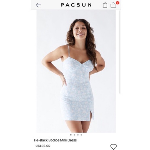 เดรส 2 สาย Pacsun***