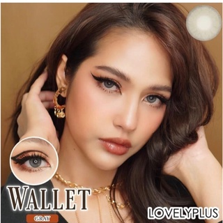 WALLET GRAY คอนแทคเลนส์ คอนแทคเลนส์แฟชั่น บิ๊กอาย Lovely plus ลาย WALLET GRAY เลนส์นิ่มสุดๆ ใส่สบายตาทั้งวัน