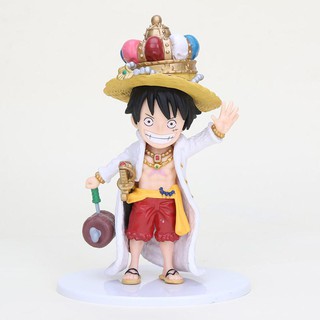 ฟิกเกอร์Anime One Piece Luffy With Crown Luffy Pvc โมเดลตุ๊กตาของเล่นสําหรับเด็ก