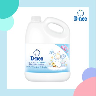 ▣D-NEE น้ำยาปรับผ้านุ่ม เด็ก กลิ่น Cotton Soft สีขาว แกลลอน ปริมาณ 3000 มล.น้ำยาปรับผ้านุ่มเด็กน้ำยาซักผ้าเด็ก🎁🎀✨🎗🎈