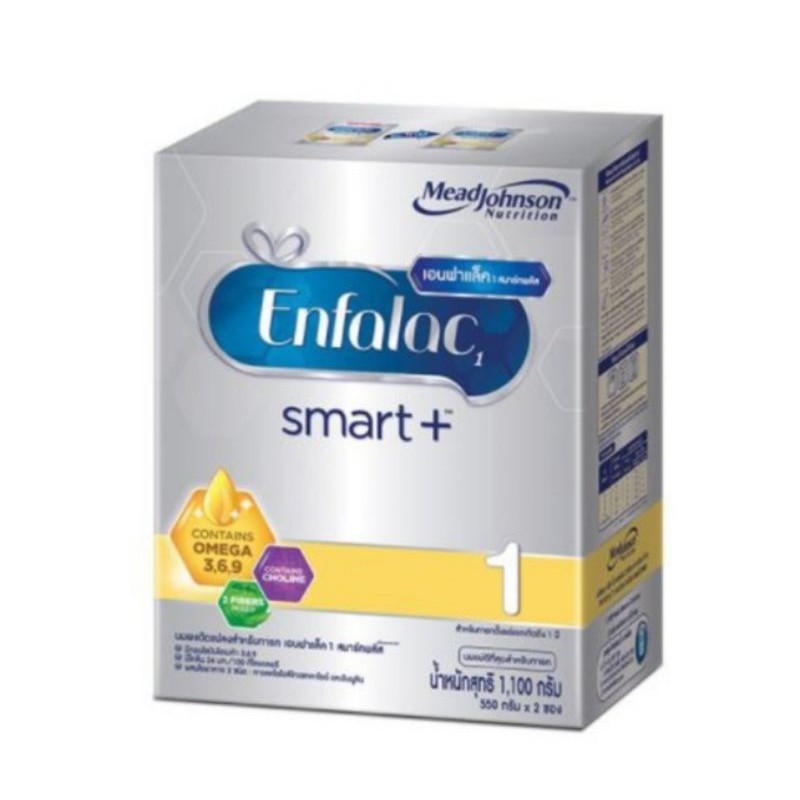 Enfalac 1 Smart+ เอนฟาแล็ค 1 สมาร์ทพลัส นมผงสำหรับเด็ก สูตร1​ขนาด 1.1 กิโลกรัม