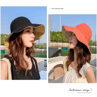 🔥หมวก หมวก​บั​กเก็ต​ 2​ ด้าน ทรงสวยผ้าหนา มีเชือกรัดใต้คาง bucket Ins หมวกบักเก็ตหมวกเปล่าหลายสี แฟชั่นผู้หญิง