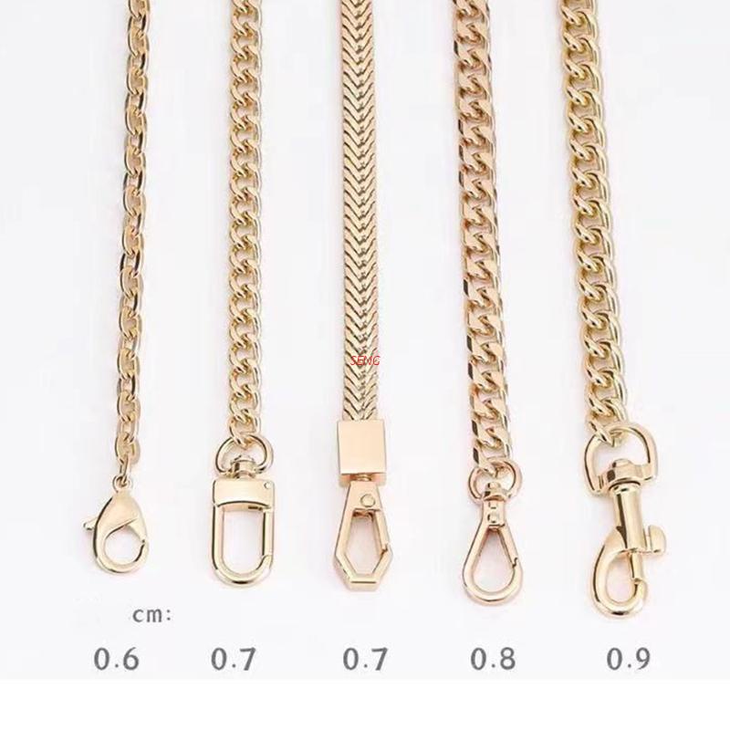 seng 60cm/120cm Handbag Metal Chains Shoulder Bag Strap DIY Purse Chain Detachable
